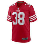 Kemon Hall San Francisco 49ers Nike Team Game Jersey -  Scarlet