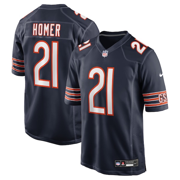 Travis Homer Chicago Bears Nike Team Game Jersey -  Navy