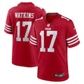 Jordan Watkins San Francisco 49ers Nike Team Game Jersey -  Scarlet