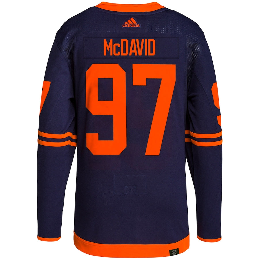 Connor McDavid Edmonton Oilers adidas Alternate Authentic Pro Player - Jersey - Navy