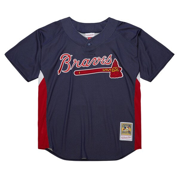 John Smoltz Atlanta Braves Cooperstown Collection Mesh Batting Practice Jersey - Navy