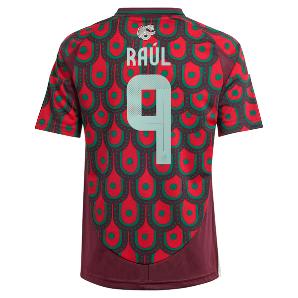 Raul Jimenez Mexico National Team adidas Youth 2024 Home Replica Player Jersey - Burgundy