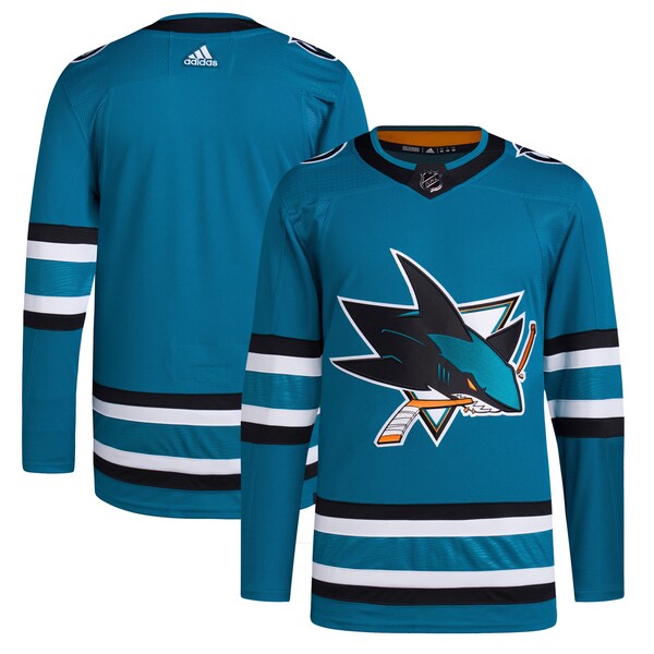 San Jose Sharks adidas Men's Home Primegreen Authentic Jersey - Teal