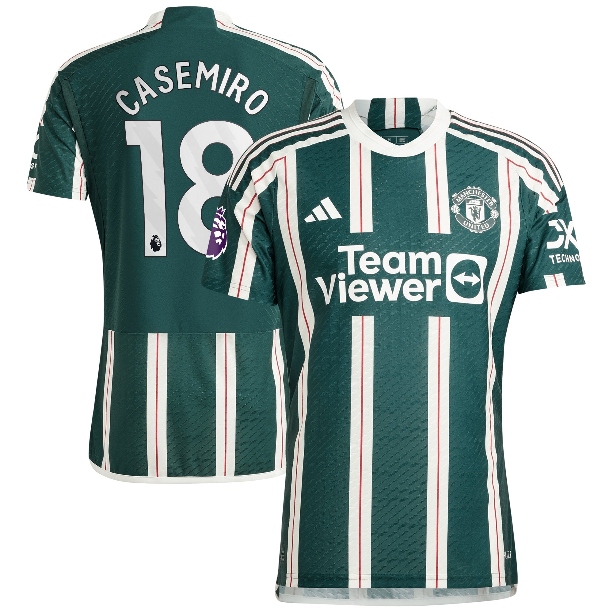 Casemiro Manchester United adidas 2023/24 Home Authentic Player Jersey - Red/Green