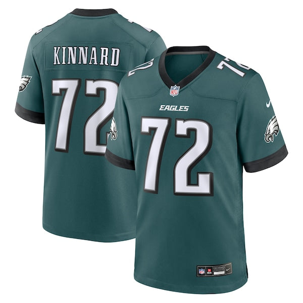 Darian Kinnard Philadelphia Eagles Nike Team Game Jersey - Midnight Green