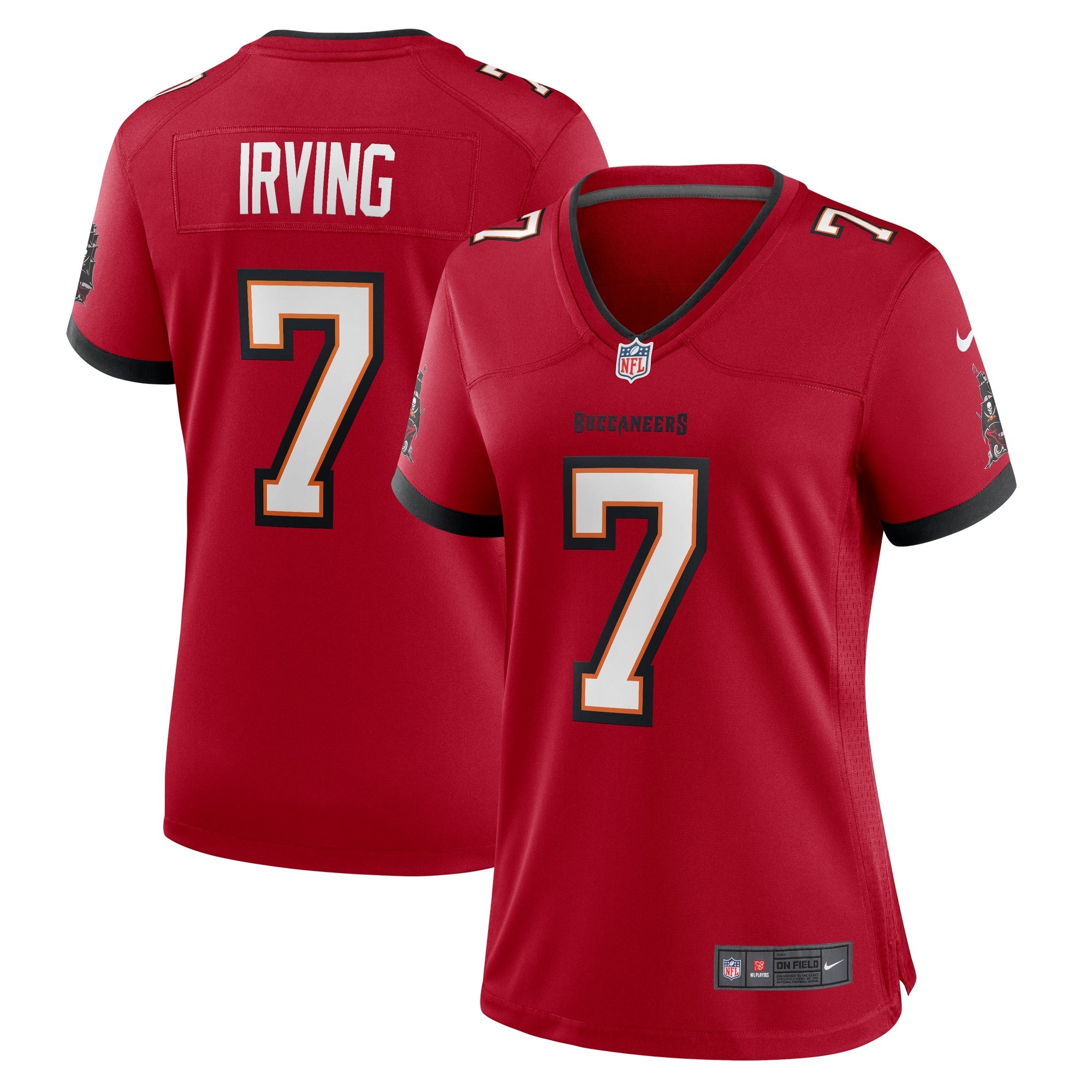 Bucky Irving '76 Tampa Bay Buccaneers Nike Women's  Game Jersey - White/Red/Orange
