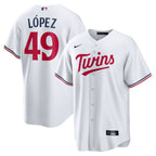 Pablo Lopez Minnesota Twins Nike Home Replica Jersey - White