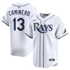 Junior Caminero Tampa Bay Rays Nike Home Limited Jersey - White