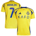 Cristiano Ronaldo Al-Nassr FC adidas 2024/25 Home Replica Player Jersey - Yellow