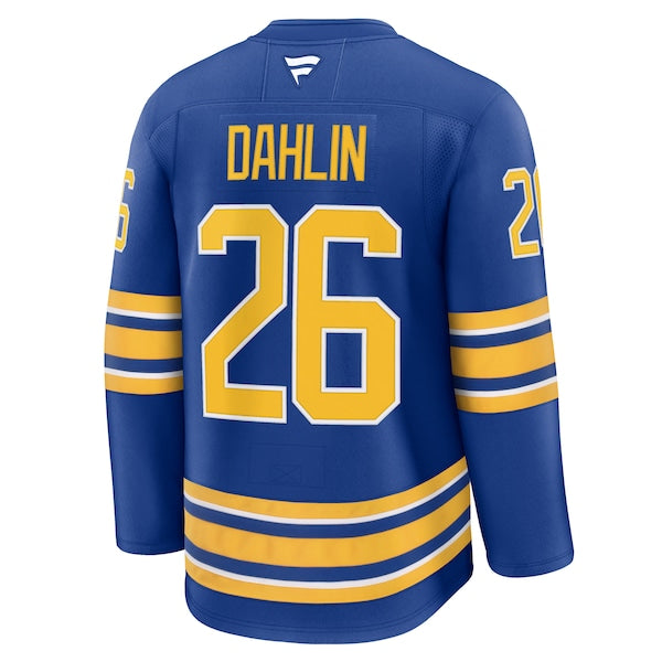 Rasmus Dahlin Buffalo Sabres  Premium Jersey with Captain's Patch - Royal