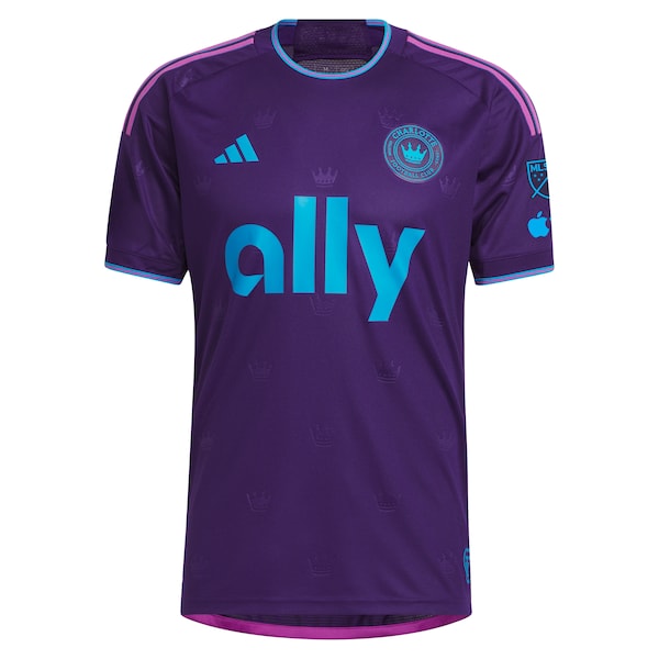 Charlotte FC adidas 2023 Crown Jewel Kit Authentic Jersey - Purple