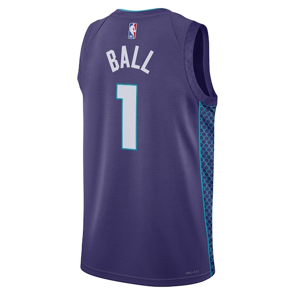 LaMelo Ball Charlotte Hornets Jordan Brand Unisex Swingman Jersey - Statement Edition - Purple