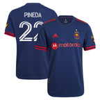 Mauricio Pineda Chicago Fire adidas 2021 Primary Authentic Player Jersey - Navy