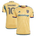 Jefferson Savarino Real Salt Lake adidas 2024 The Beehive State Kit Authentic Player Jersey - Gold