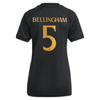 Jude Bellingham Los Merengues adidas Women's 2023/24 Third Replica Player Jersey - Black