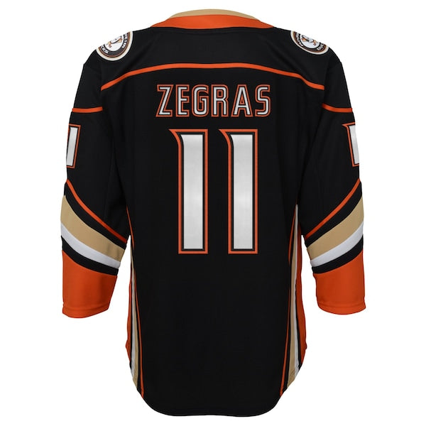 Trevor Zegras Anaheim Ducks Youth Home Premier Player Jersey - Black