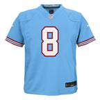Will Levis Tennessee Titans Nike Toddler Alternate Oilers Throwback Game Jersey - Light Blue/Navy