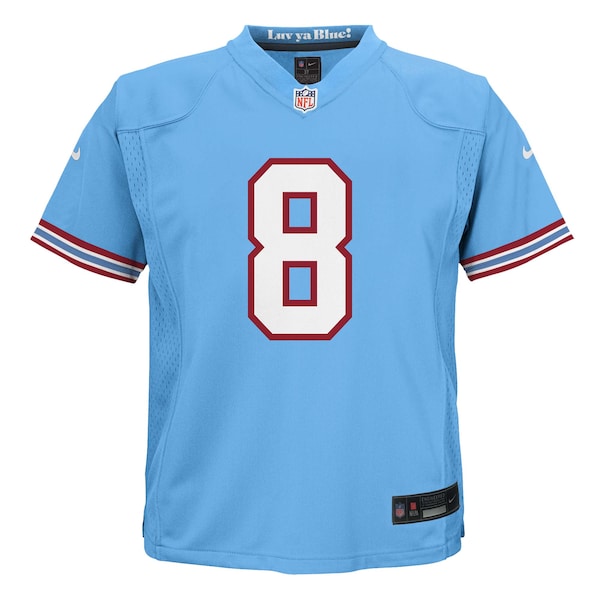 Will Levis Tennessee Titans Nike Toddler Alternate Oilers Throwback Game Jersey - Light Blue/Navy