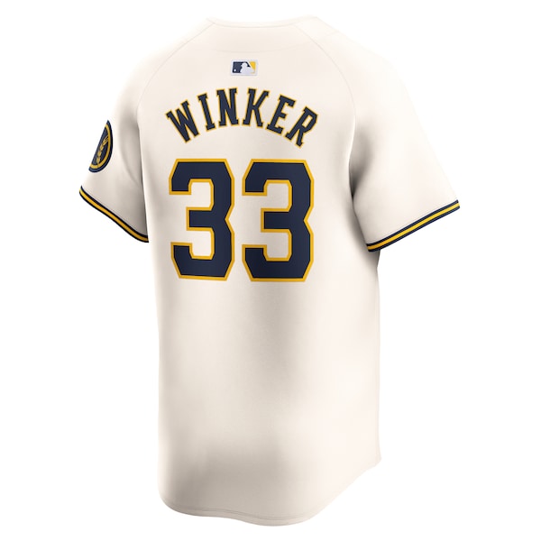 Jesse Winker Milwaukee Brewers Nike Home Limited Player Jersey - Cream