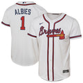 Ozzie Albies Atlanta Braves Nike Youth Home Replica Player Jersey - White