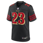 Christian McCaffrey San Francisco 49ers Nike 2025 Rivalries Collection Game Jersey - Black