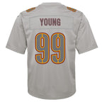 Chase Young Washington Commanders Nike Youth Atmosphere Fashion Game Jersey - Gray