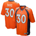 Terrell Davis Denver Broncos Nike Game Retired Player Jersey - Orange/Navy