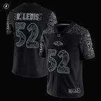 Men's Nike Ray Lewis Black Baltimore Ravens Retired Player RFLCTV Limited Jersey