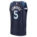 Anthony Edwards Minnesota Timberwolves  Fast Break Replica Player Jersey - Icon Edition - Navy