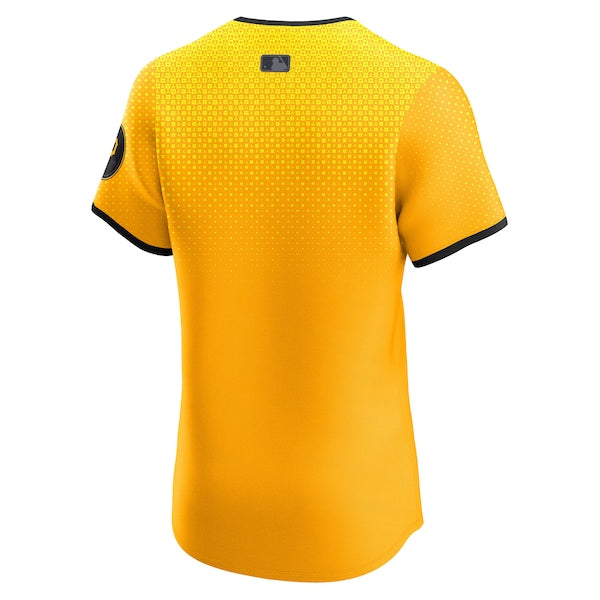 Pittsburgh Pirates Nike City Connect  Elite Jersey - Gold