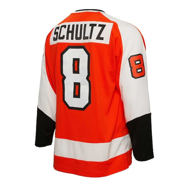 Dave Schultz Philadelphia Flyers  1974/75 Blue Line Player Jersey - Orange