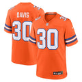 Terrell Davis Denver Broncos Nike Mile High Collection 1977 Throwback Retired Player Game Jersey - Orange