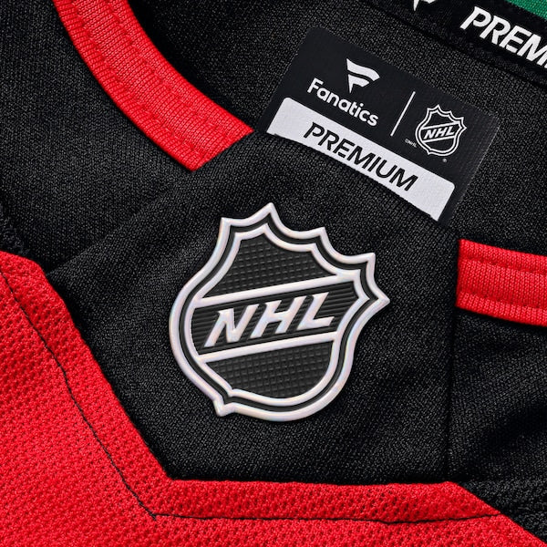 Jack Hughes New Jersey Devils  Home Premium Jersey - Red/White/Black