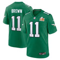 A.J. Brown Philadelphia Eagles Nike Super Bowl LIX 2nd Alternate Game Jersey - Kelly Green