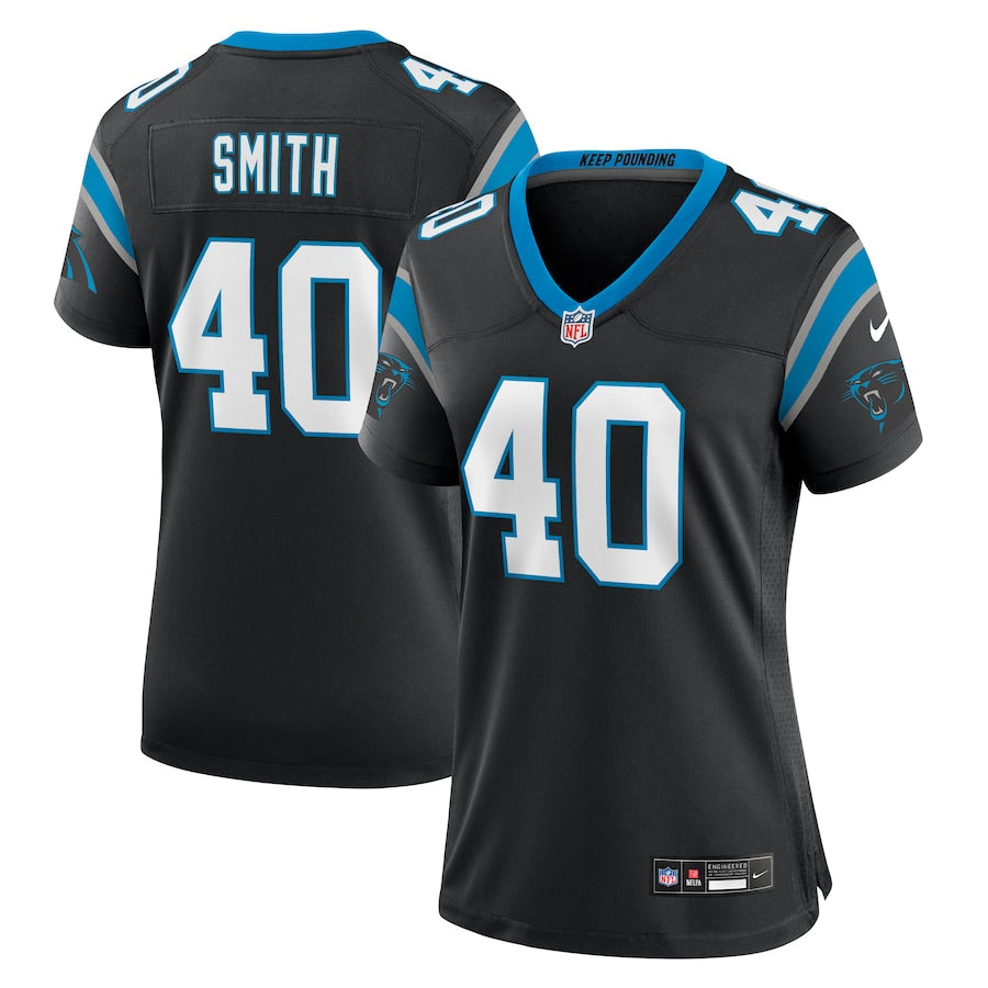 Brandon Smith Carolina Panthers Nike Women's Team Game Jersey - Black