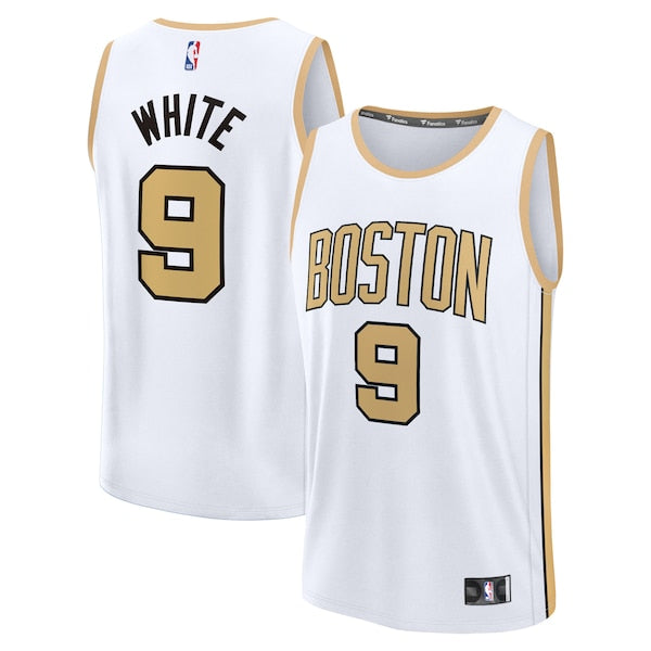 Derrick White Boston Celtics  Youth 2025/26 City Edition Fast Break Jersey - White