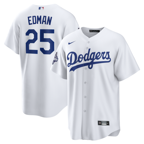 Tommy Edman Los Angeles Dodgers Nike 2025 World Series Champions Home Replica Jersey - White