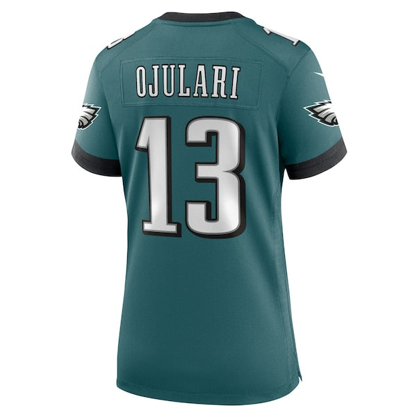 Azeez Ojulari Philadelphia Eagles Nike Women's Team Game Jersey - Midnight Green
