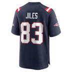 John Jiles New England Patriots Nike Team Game Jersey -  Navy