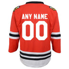 Chicago Blackhawks Preschool Replica Custom Jersey - Red