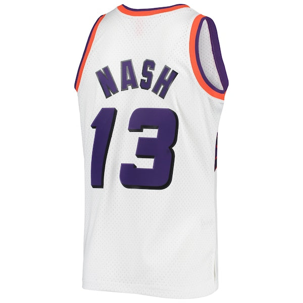 Steve Nash Phoenix Suns 2001/02 Hardwood Classics Swingman Jersey - White/Purple