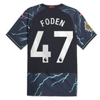 Phil Foden Manchester City Puma 2023/24 Third Authentic Player Jersey - Navy