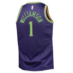 Zion Williamson New Orleans Pelicans Nike Youth 2024/25 Swingman Player Jersey - City Edition - Purple