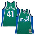 Dirk Nowitzki Dallas Mavericks  2004/05 Hardwood Classics Authentic Jersey - Green