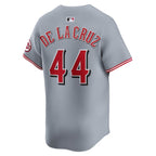 Elly De La Cruz Cincinnati Reds Nike Road Limited Player Jersey - Gray