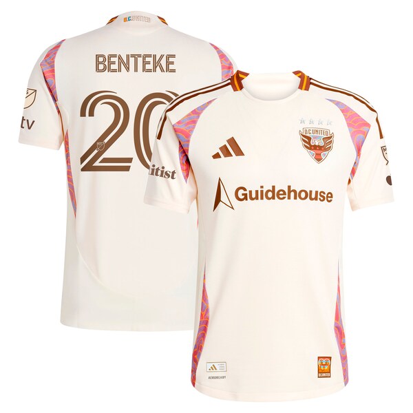 Christian Benteke D.C. United adidas 2025 The Soul Kit Authentic Player Jersey - Natural