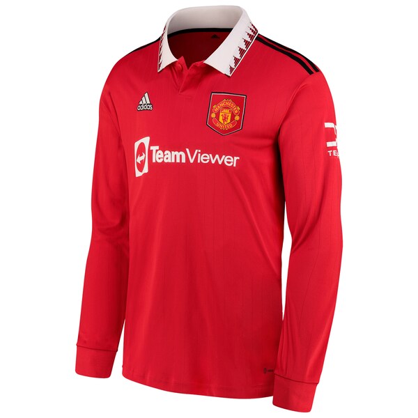 Victor Lindelof Manchester United adidas 2022/23 Home Replica Long Sleeve Jersey - Red