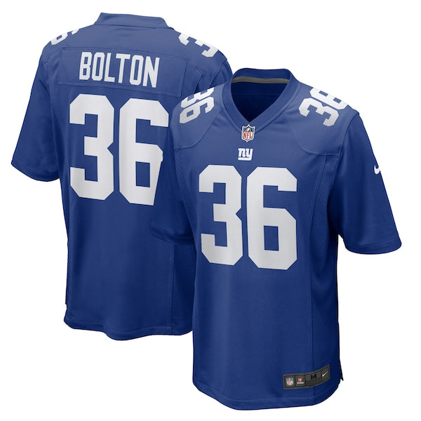 Curtis Bolton New York Giants Nike Team Game Jersey -  Royal