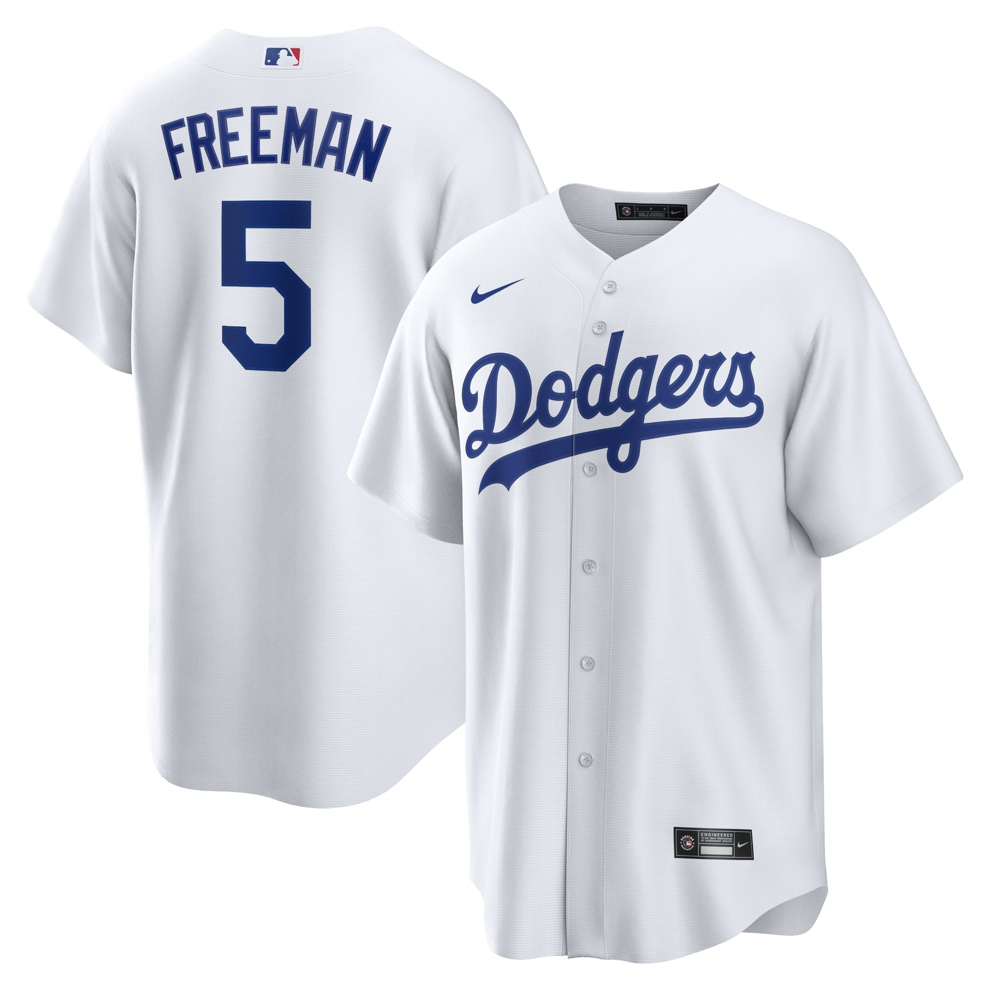 Freddie Freeman Los Angeles Dodgers Nike Road Replica Player Jersey - Gray/Royal/White