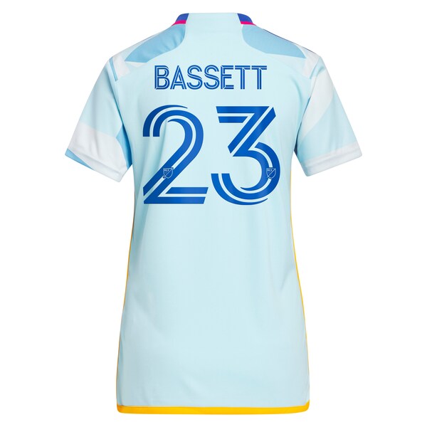 Cole Bassett Colorado Rapids adidas Women's 2024 New Day Kit Replica Jersey - Light Blue